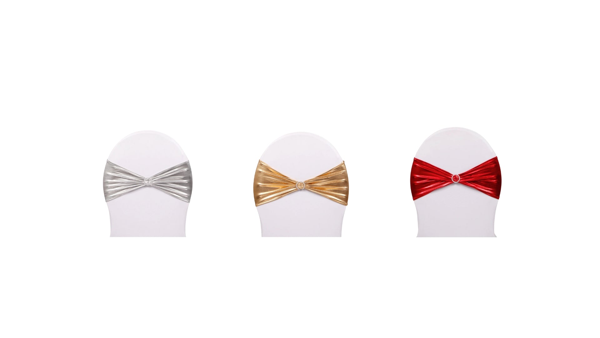Metallic and Sequin Lycra Chair Bands