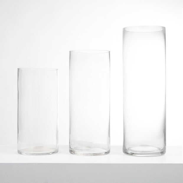 Set 3 Tall Glass Vase