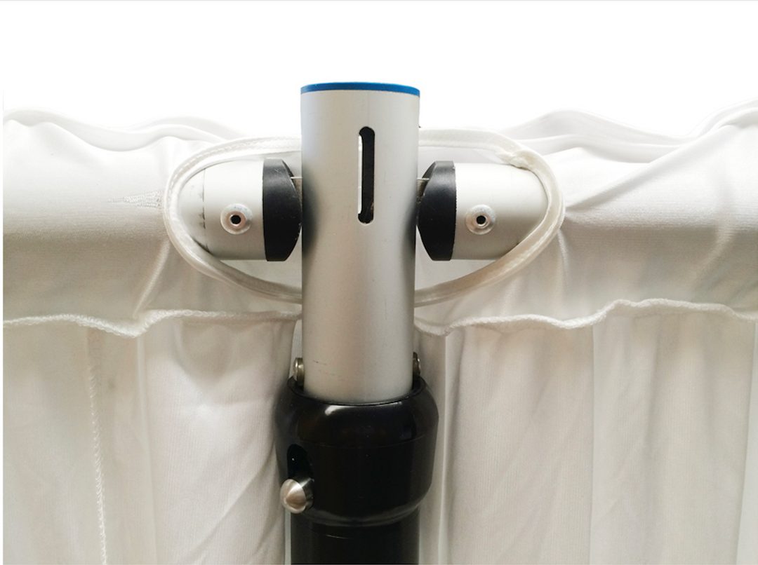 Ice Silk Satin Backdrop - White (6x3m)