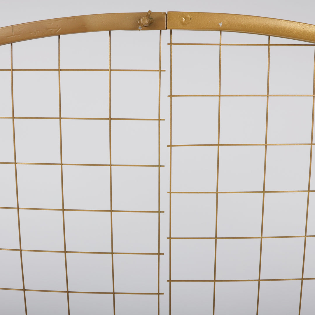 Round Mesh Frame Stand / Balloon Arch  - Gold (2m - 4 Parts)