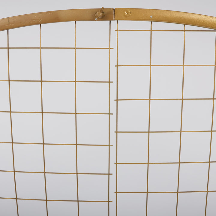 Round Mesh Frame Stand / Balloon Arch  - Gold (2m - 4 Parts)