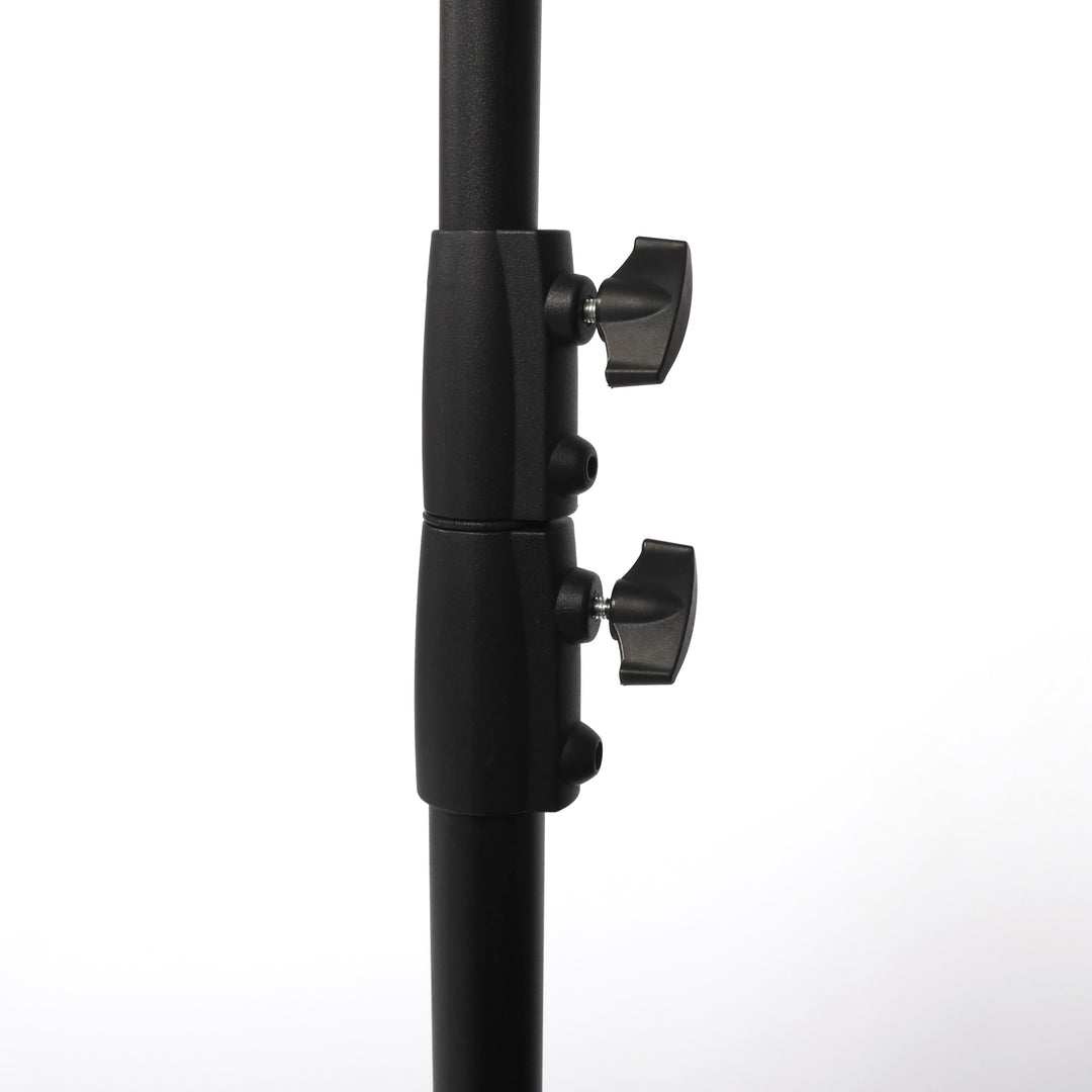 Adjustable Backdrop Stand With Steel Base - Black (3x3m), Upright screws for adjusting height