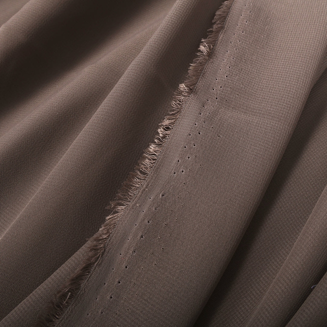 Chiffon Fabric 1.5x10m - Latte / Mocha, side seam with no overlocking