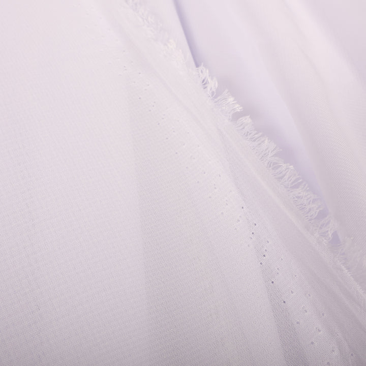 Chiffon Fabric 1.5x10m - White, side seam with no overlocking
