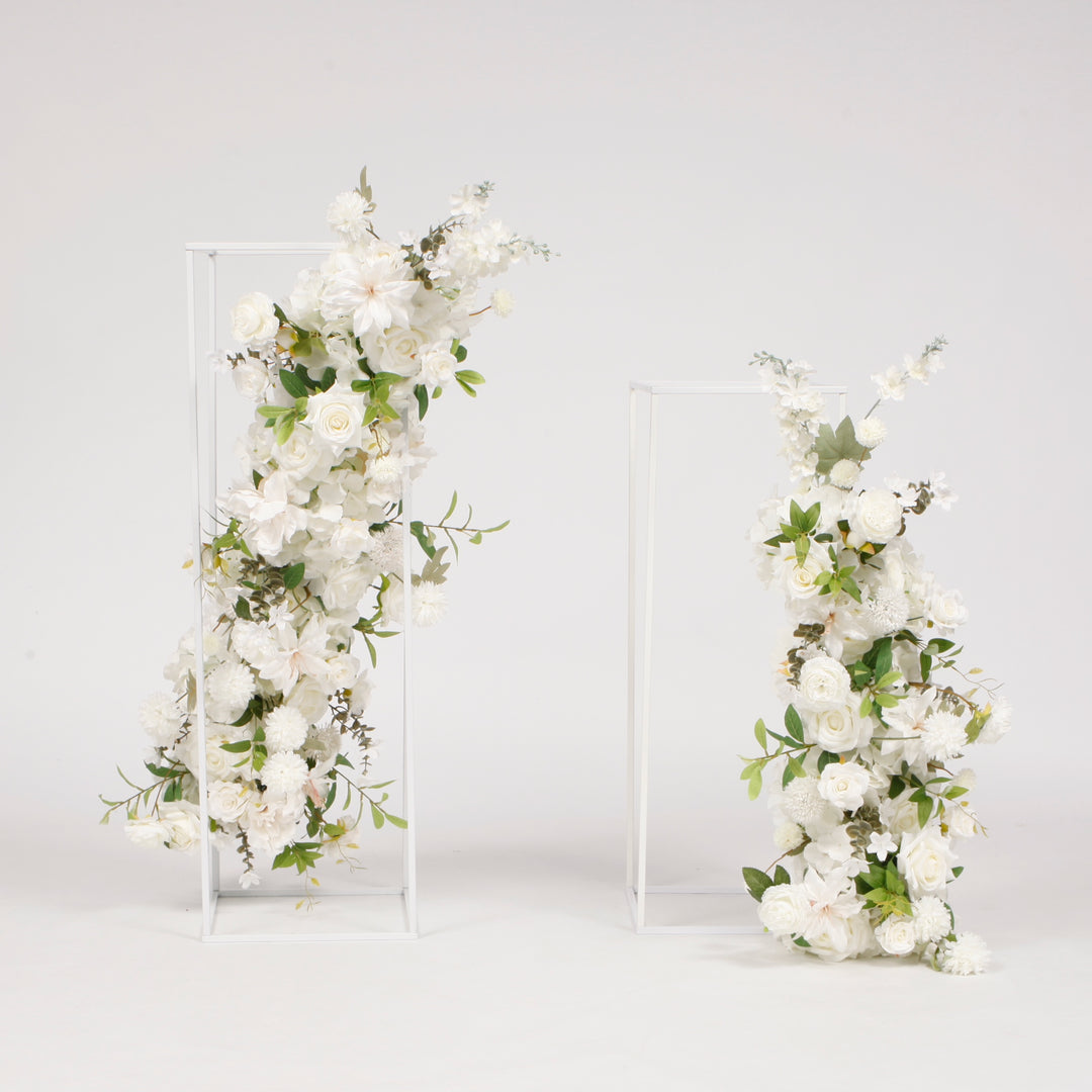 Wedding Arch Flower Garland Set - White (2pc)