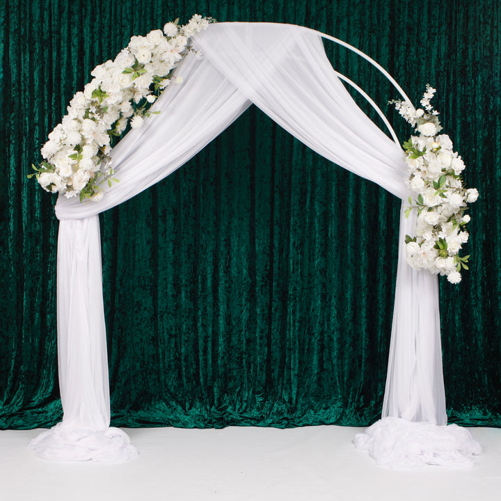 Wedding Arch Flower Garland Set - White (2pc)