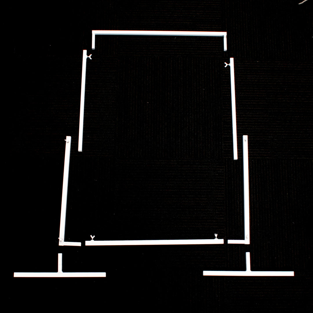 Height Adjustable Freestanding Stand Frame - White (90cm wide x150cm high) assemblage