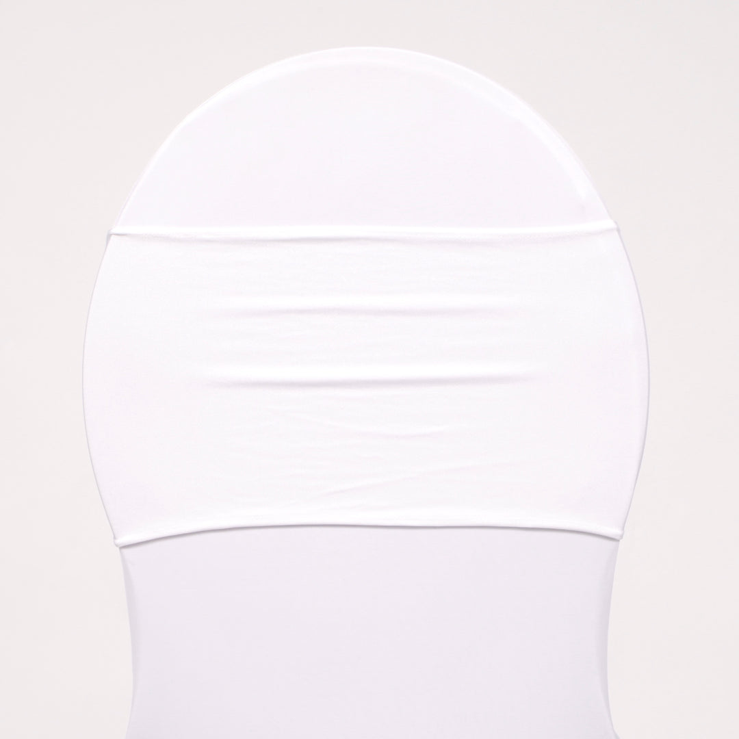 Lycra Chair Bands - White, back