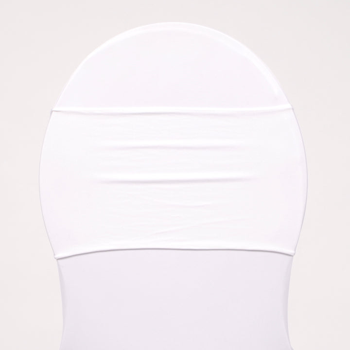 Lycra Chair Bands - White, back