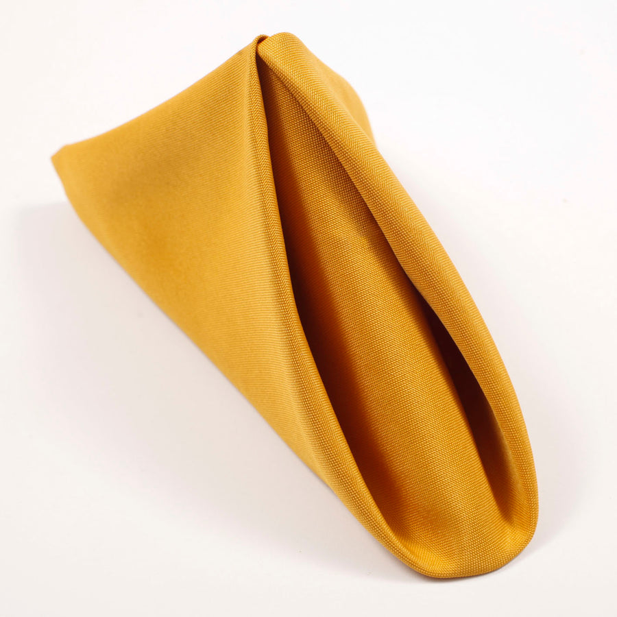 Cloth Napkins - Bright Gold (50x50cm)