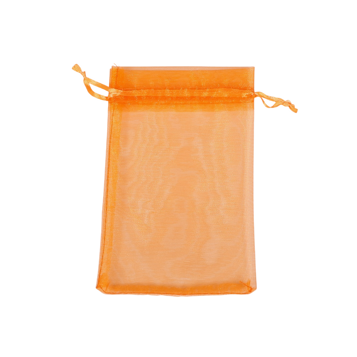 CLEARANCE Organza Bags - Orange (10x15cm)