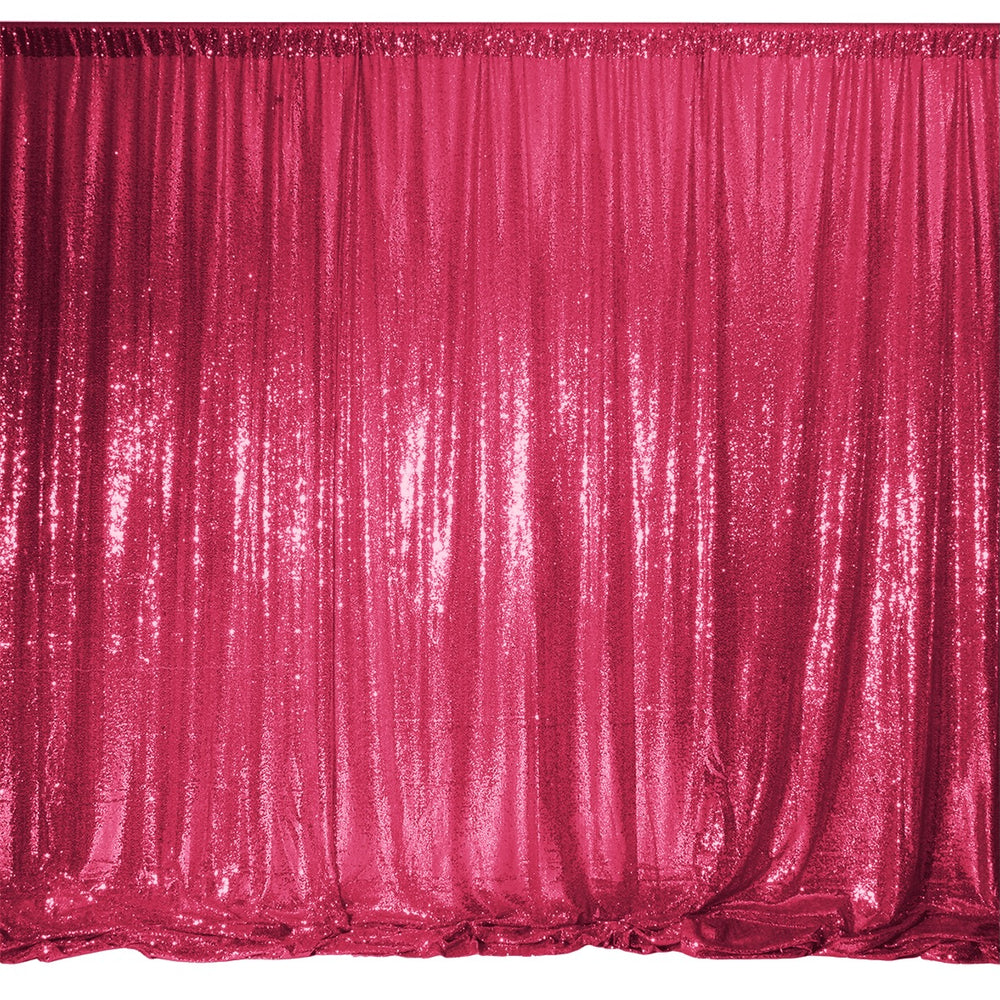 Hot Pink Sequin Backdrop Curtain 3m x 1.25m