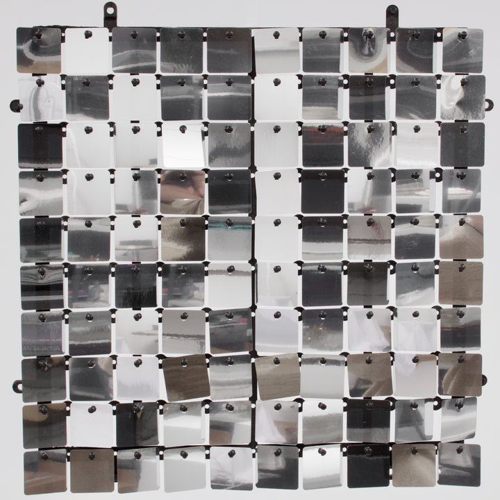 Sequin Shimmer Wall Backdrop Panels - Silver