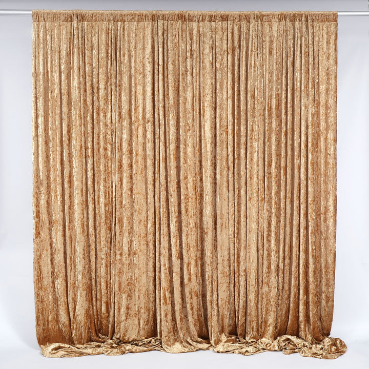 Velvet Backdrop Curtain - Gold (3x3m)