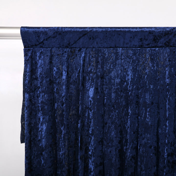 Velvet Backdrop Curtain - Navy (3x3m), box pleat