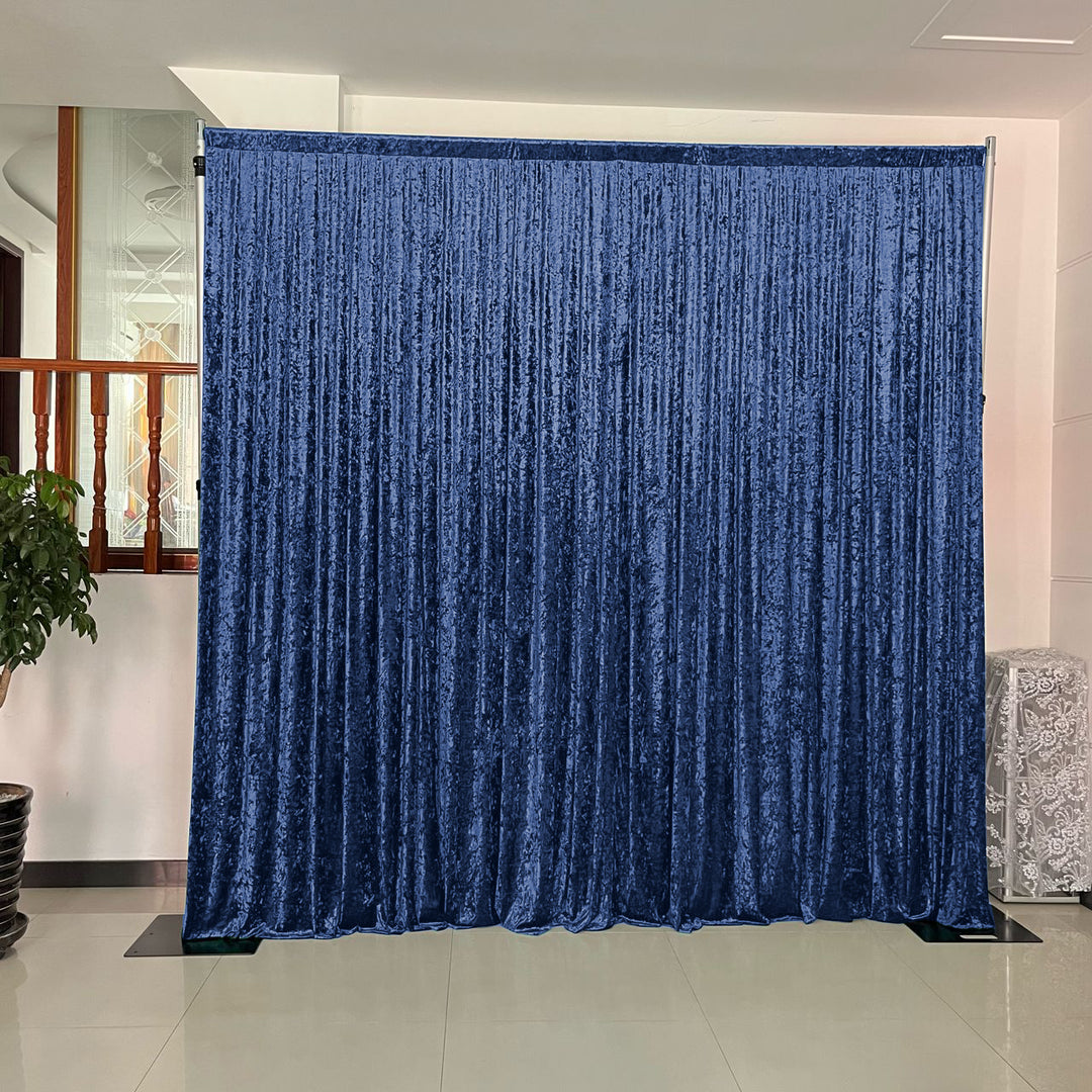 Navy Velvet Backdrop Curtain - 3 meters length x 3 meters high