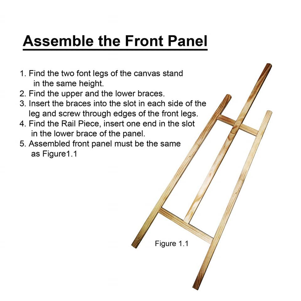 Timber Wedding Easel - Wood Stain Colour (150cm)