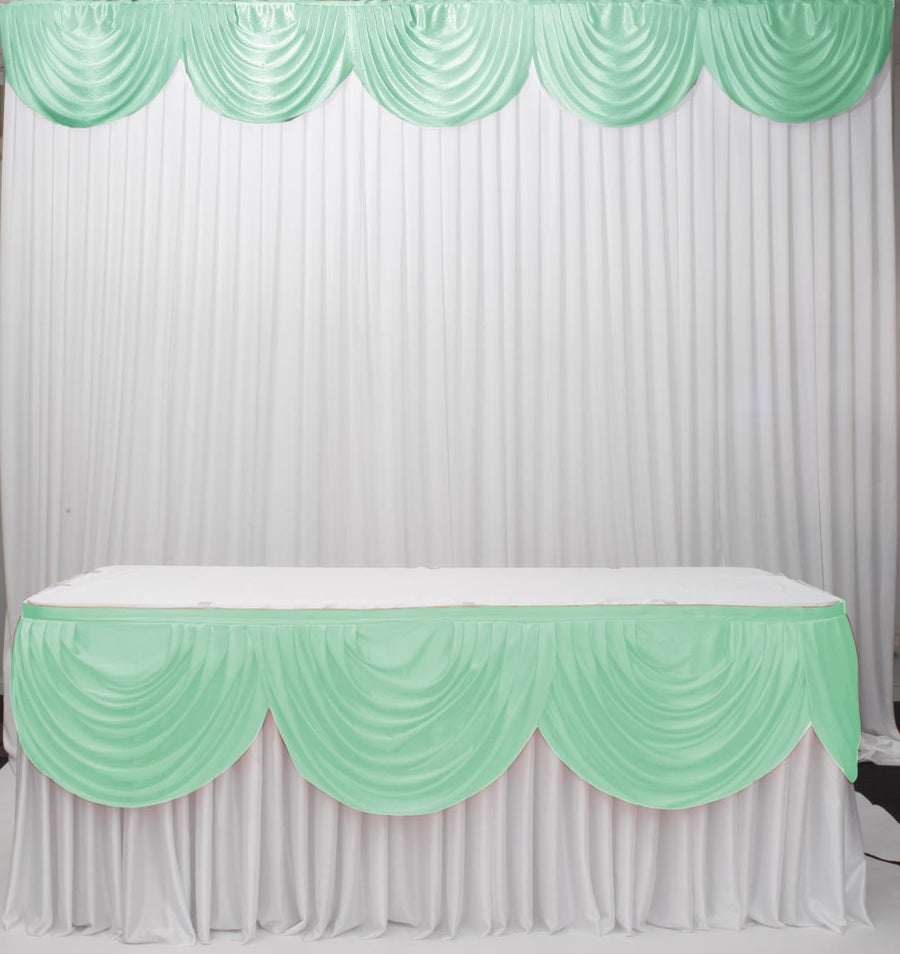 Ice Silk Satin 3m Swag - Mint
