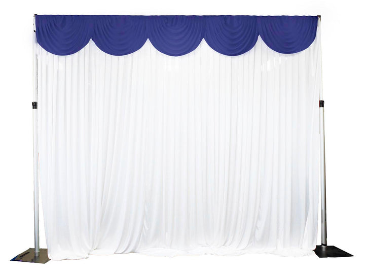 Ice Silk Satin Swag - Navy Blue (3m)