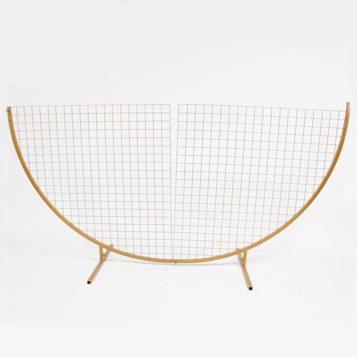 Round Mesh Frame Stand / Balloon Arch  - Gold (2m - 4 Parts)