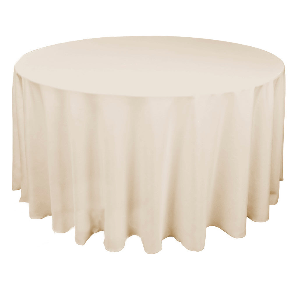 Shop Linen Round Tablecloth 300cm Round Tablecloth Luna Wedding Event Supplies