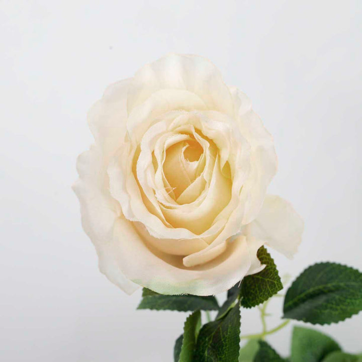 CLEARANCE Rose Artificial Flower Vine - 9cm Head - Cream (1.6m)
