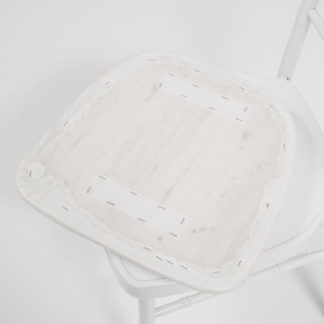 Tiffany / Chiavari Chair Cushion - Vinyl Top & Wood Base
