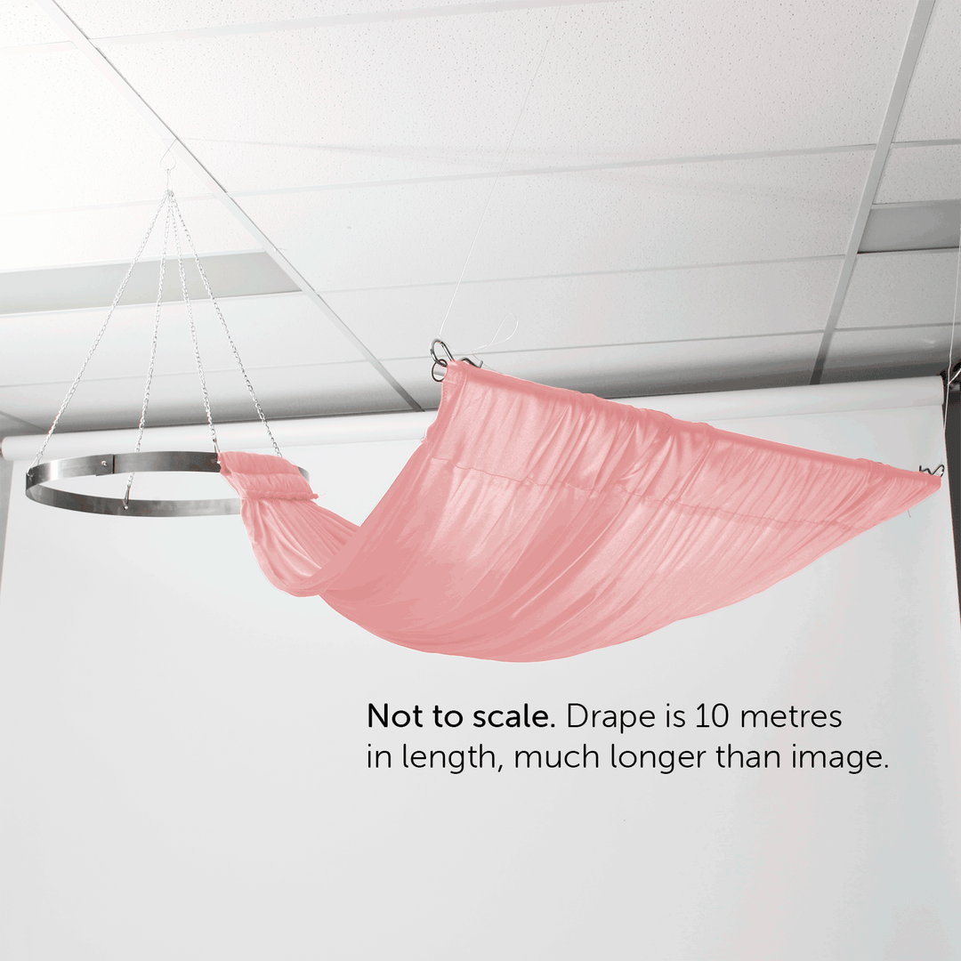 Ceiling Drape Ice Silk Satin - Blush (10m)