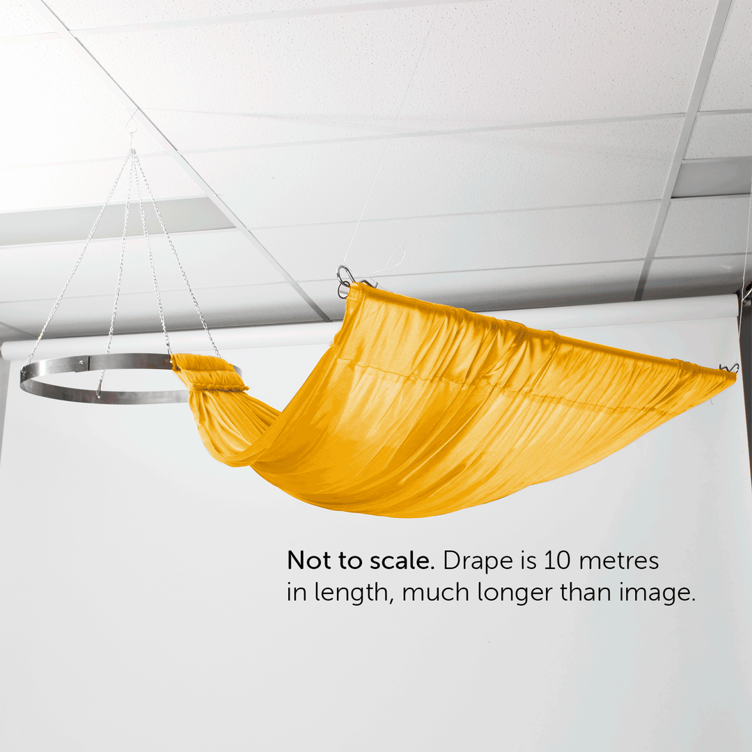 Ceiling Drape Ice Silk Satin - Gold (10m)