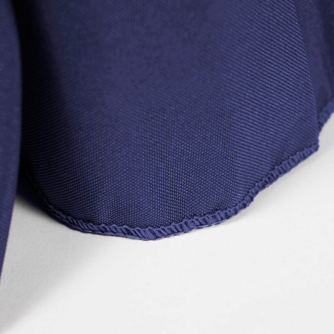 Navy Fitted Tablecloth with Pleated Table Skirting for 6ft Trestle Tables Stitching