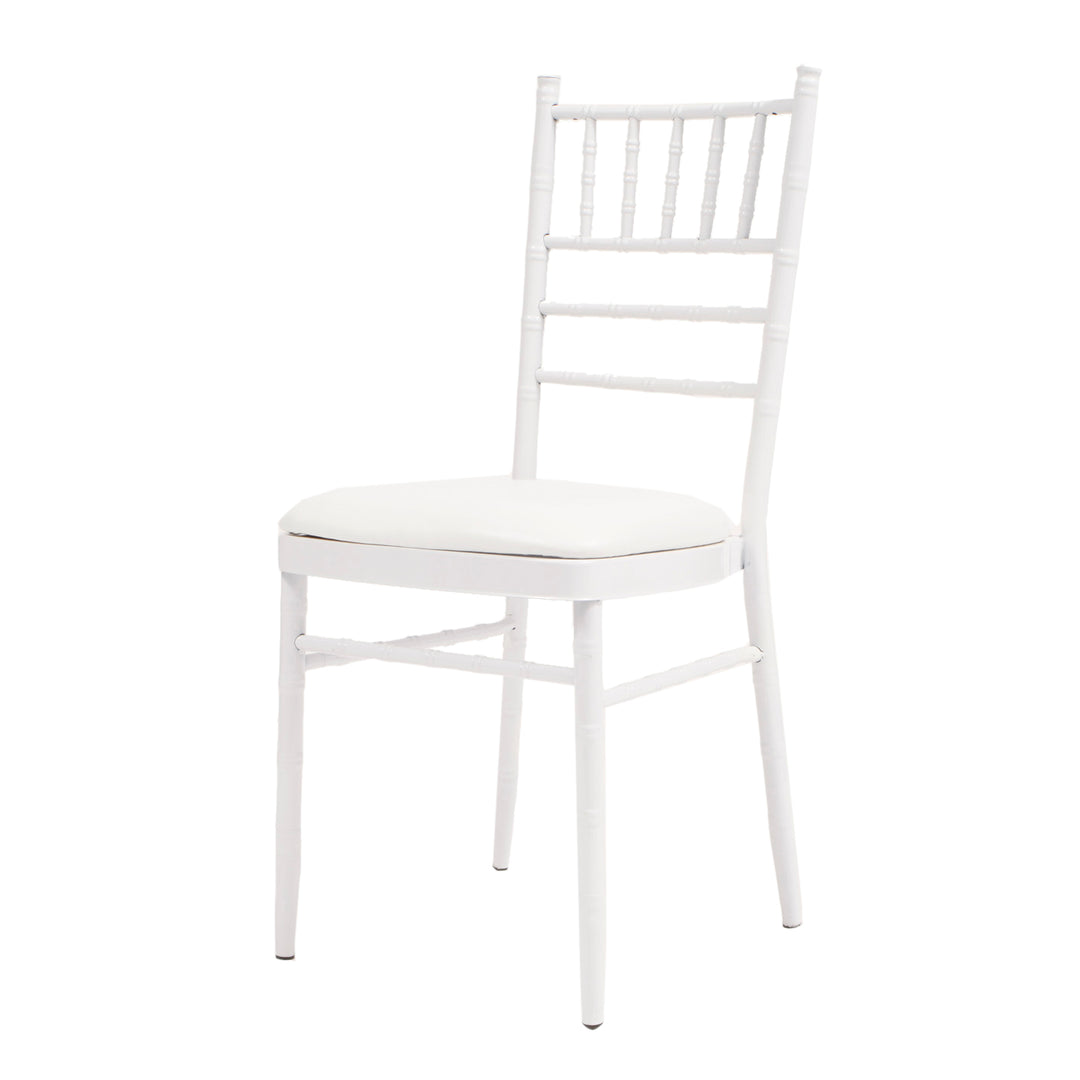 Tiffany / Chiavari Chair Cushion - Vinyl Top & Wood Base