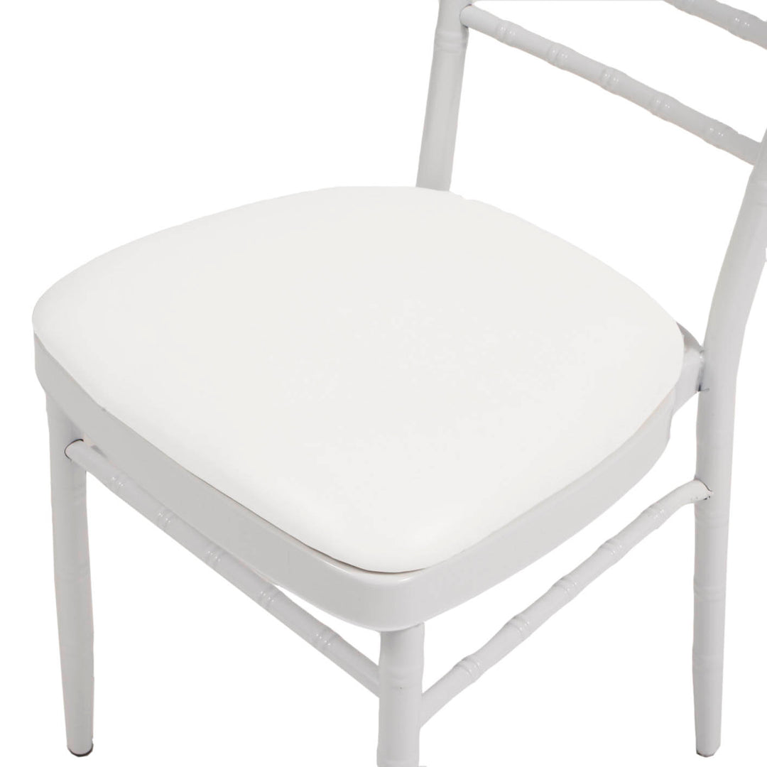 Tiffany / Chiavari Chair Cushion - Vinyl Top & Wood Base