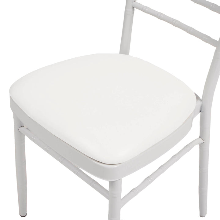 Tiffany / Chiavari Chair Cushion - Vinyl Top & Wood Base