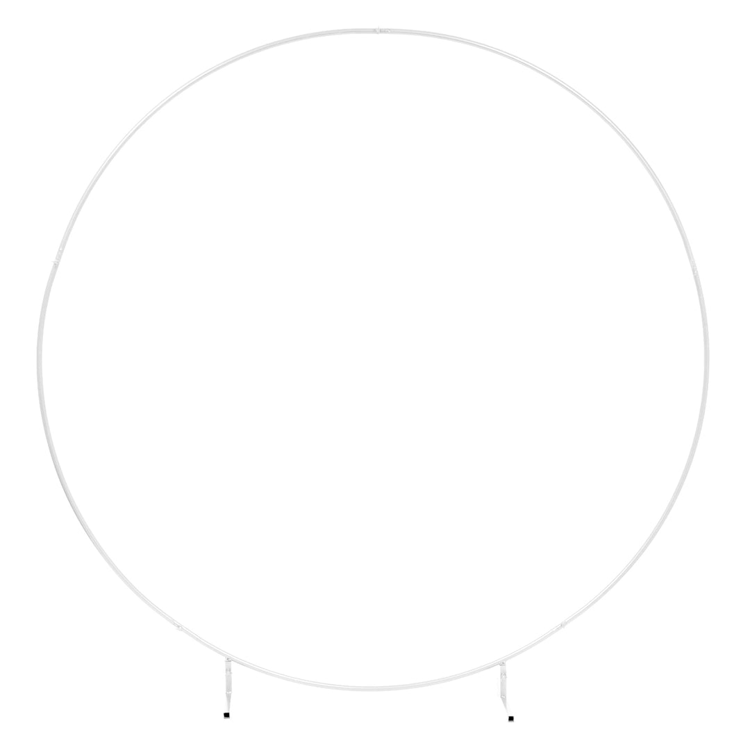 Round Wedding Arch / Flower Stand Frame - White (1.5m)