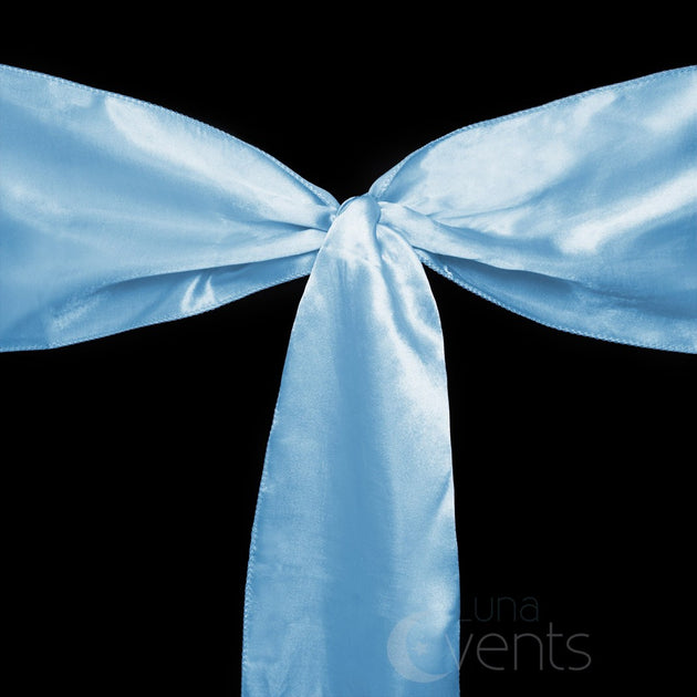 Light blue chair discount sashes