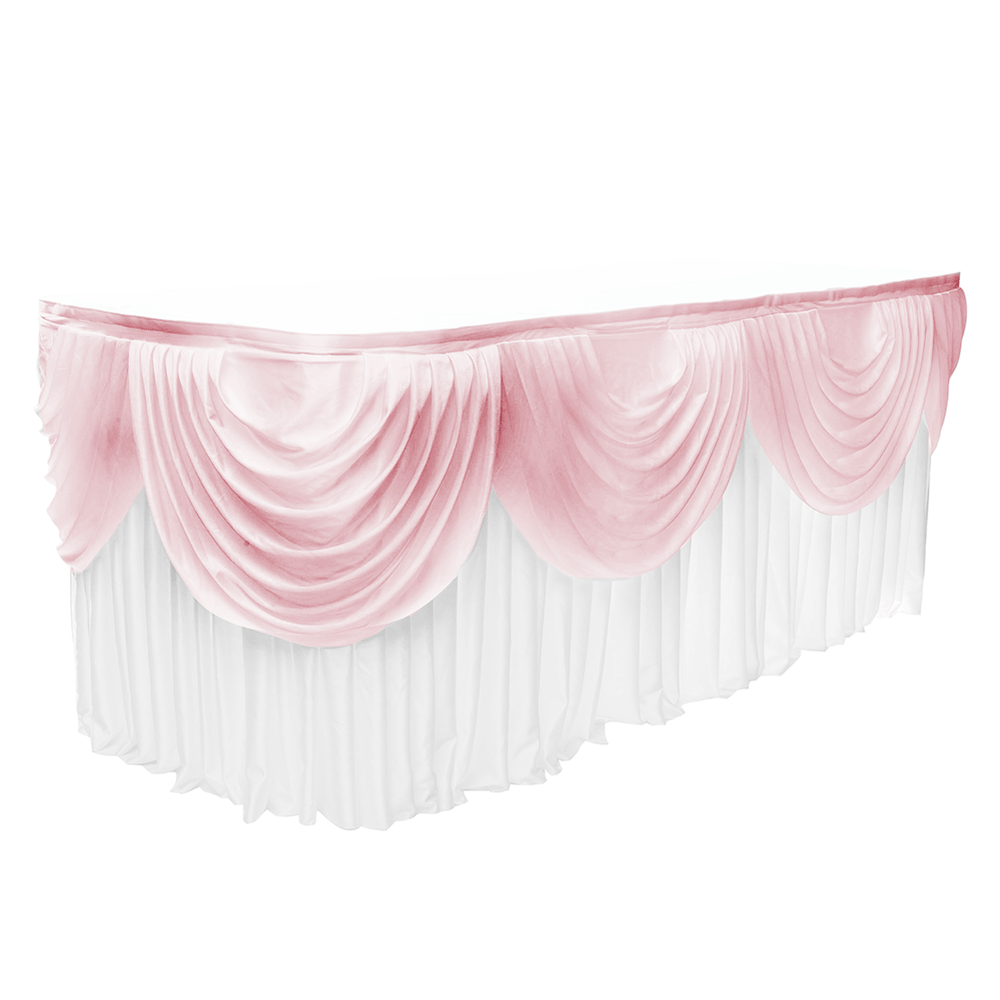 Ice Silk Satin 3m Swag - Blush