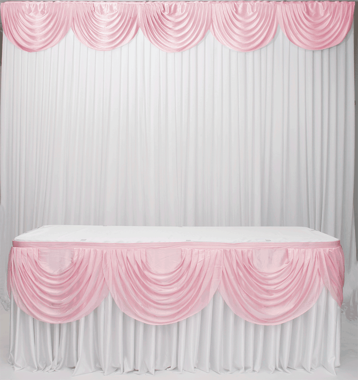 Ice Silk Satin 3m Swag  - Blush