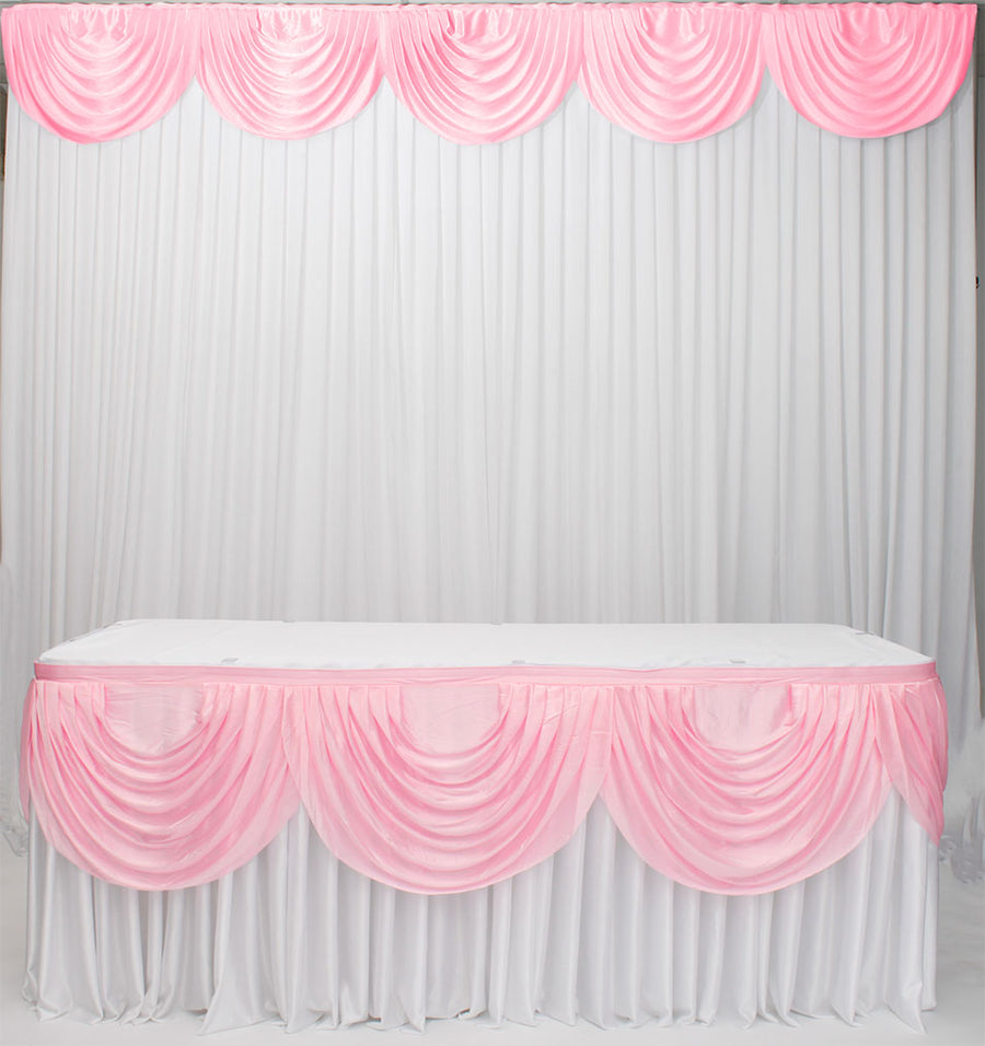 Ice Silk Satin 3m Swag - Light Pink