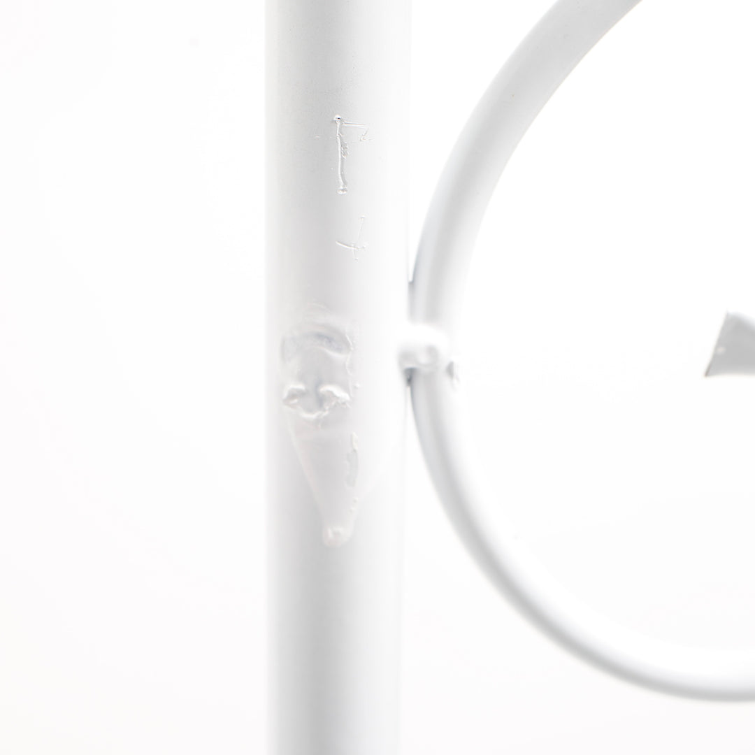 White Wedding Arch - Vintage Scroll Design Mark 1