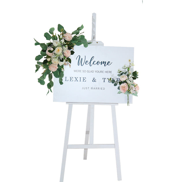 Wedding Easel White Wooden Easels Luna Wedding & Event Supplies