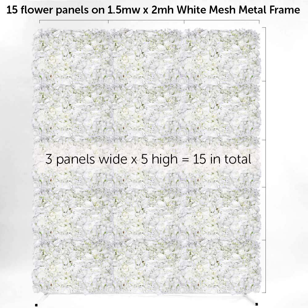 Flower Wall Mesh Stand Frame - Square Edge - Gold (2mx1.5m)
