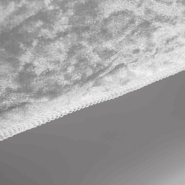 White Rectangle velvet tablecloth edging