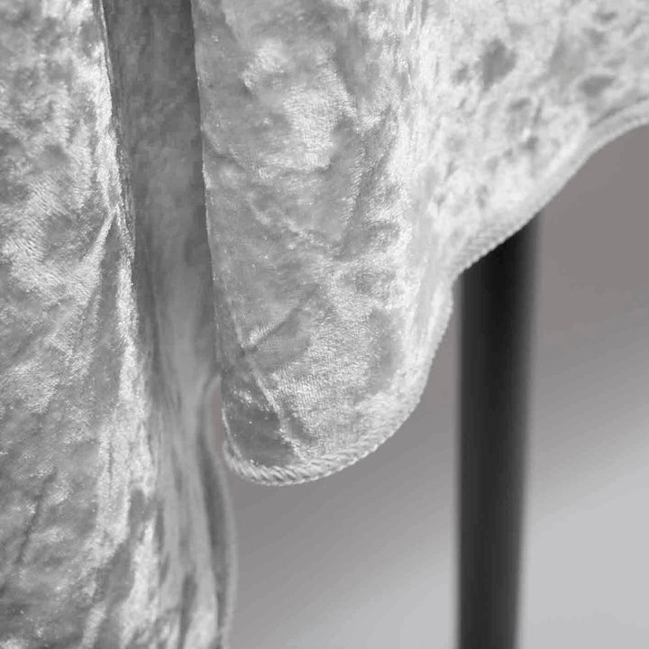 CLEARANCE Velvet Rectangle Tablecloth - White (153x259cm)
