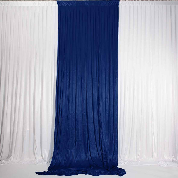 Ice Silk Satin Convertible Backdrop Panel - Navy (1x3m)