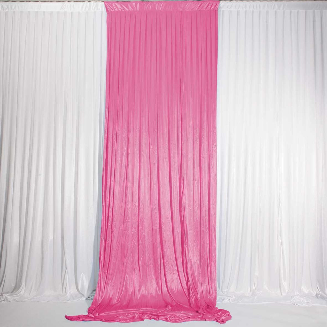 Ice Silk Satin Convertible Backdrop Panel - Hot Pink (1x3m)