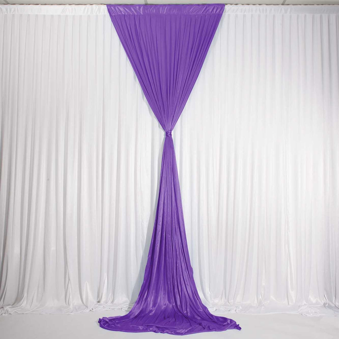 Ice Silk Satin Convertible Backdrop Panel - Purple (1x3m)