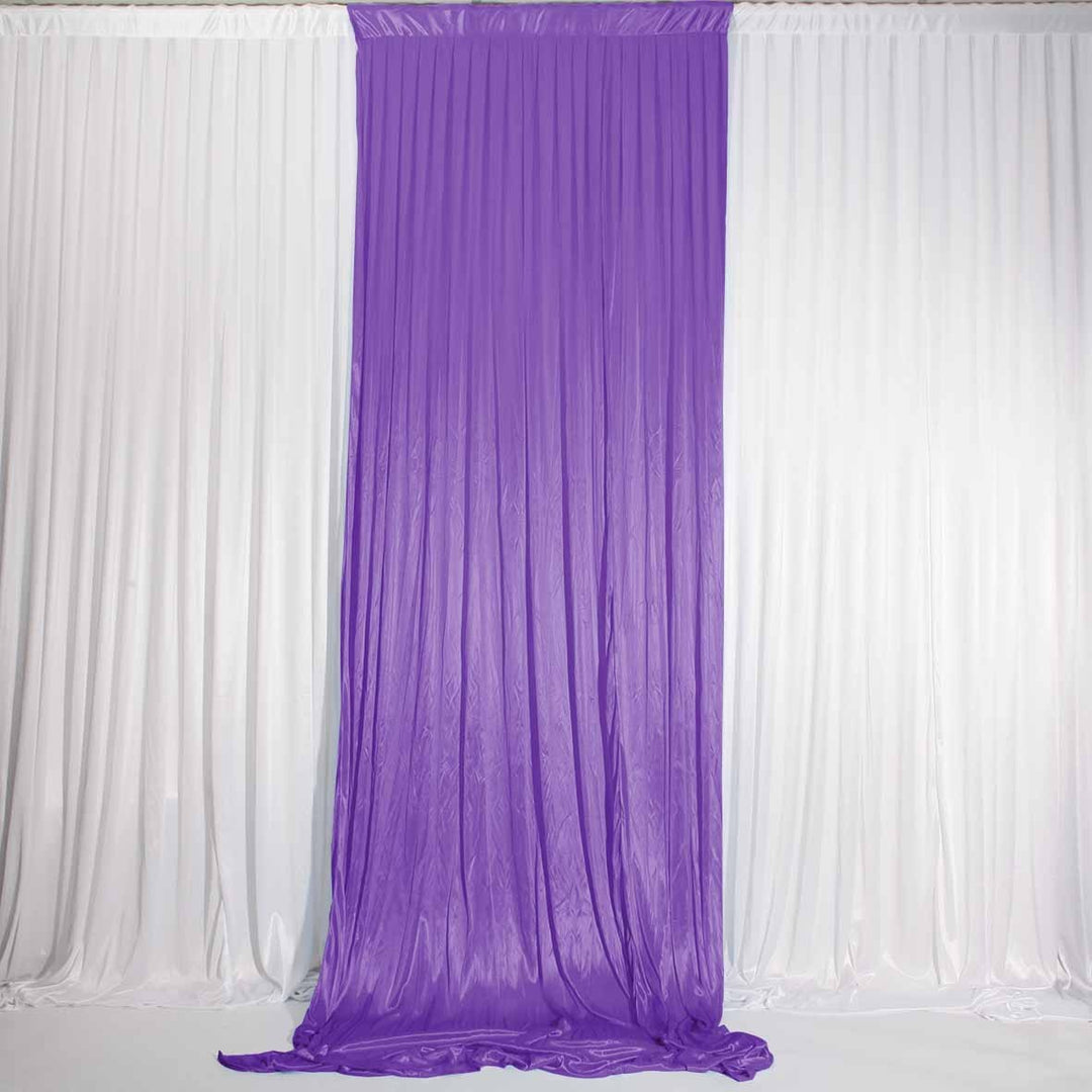 Ice Silk Satin Convertible Backdrop Panel - Purple (1x3m)