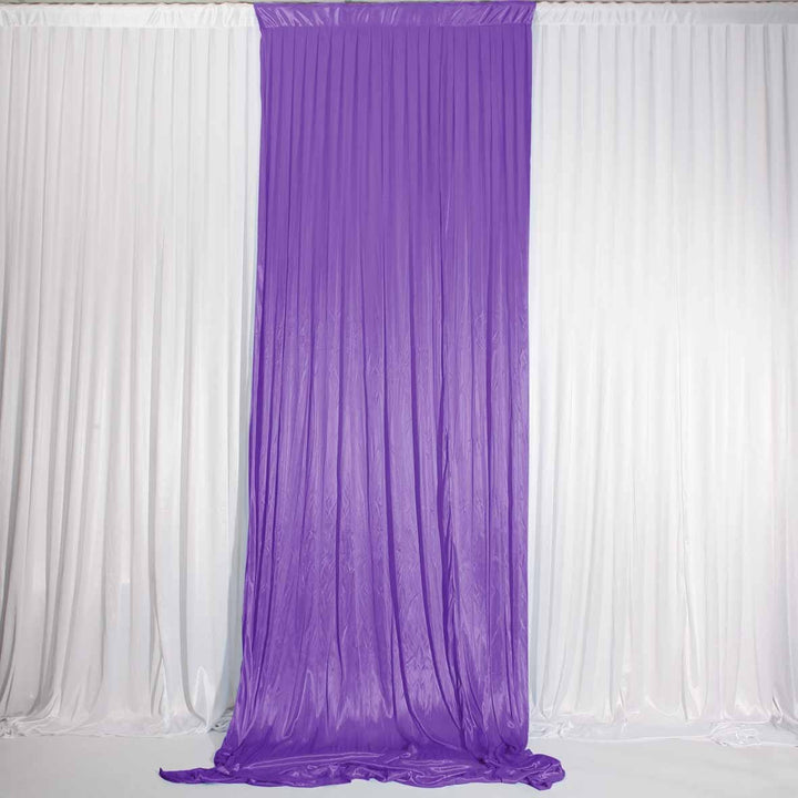 Ice Silk Satin Convertible Backdrop Panel - Purple (1x3m)