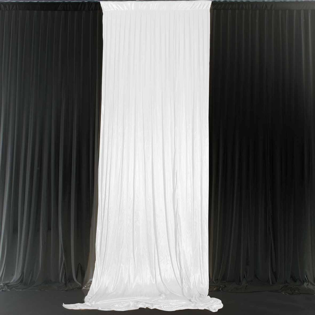 Ice Silk Satin Convertible Backdrop Panel - White (1x3m)