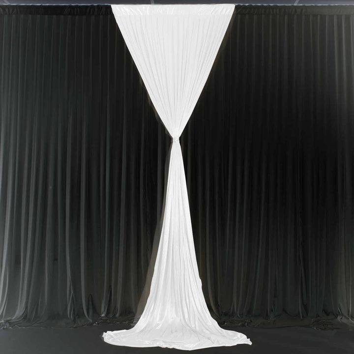 Ice Silk Satin Convertible Backdrop Panel - White (1x3m)